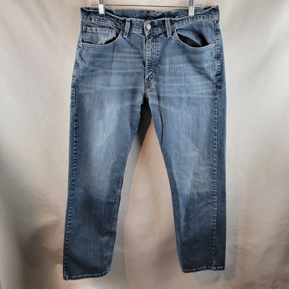 Levi’s 505 Jeans Mens 34x30 Blue Denim Regular Fit Straight Leg Casual Normcore